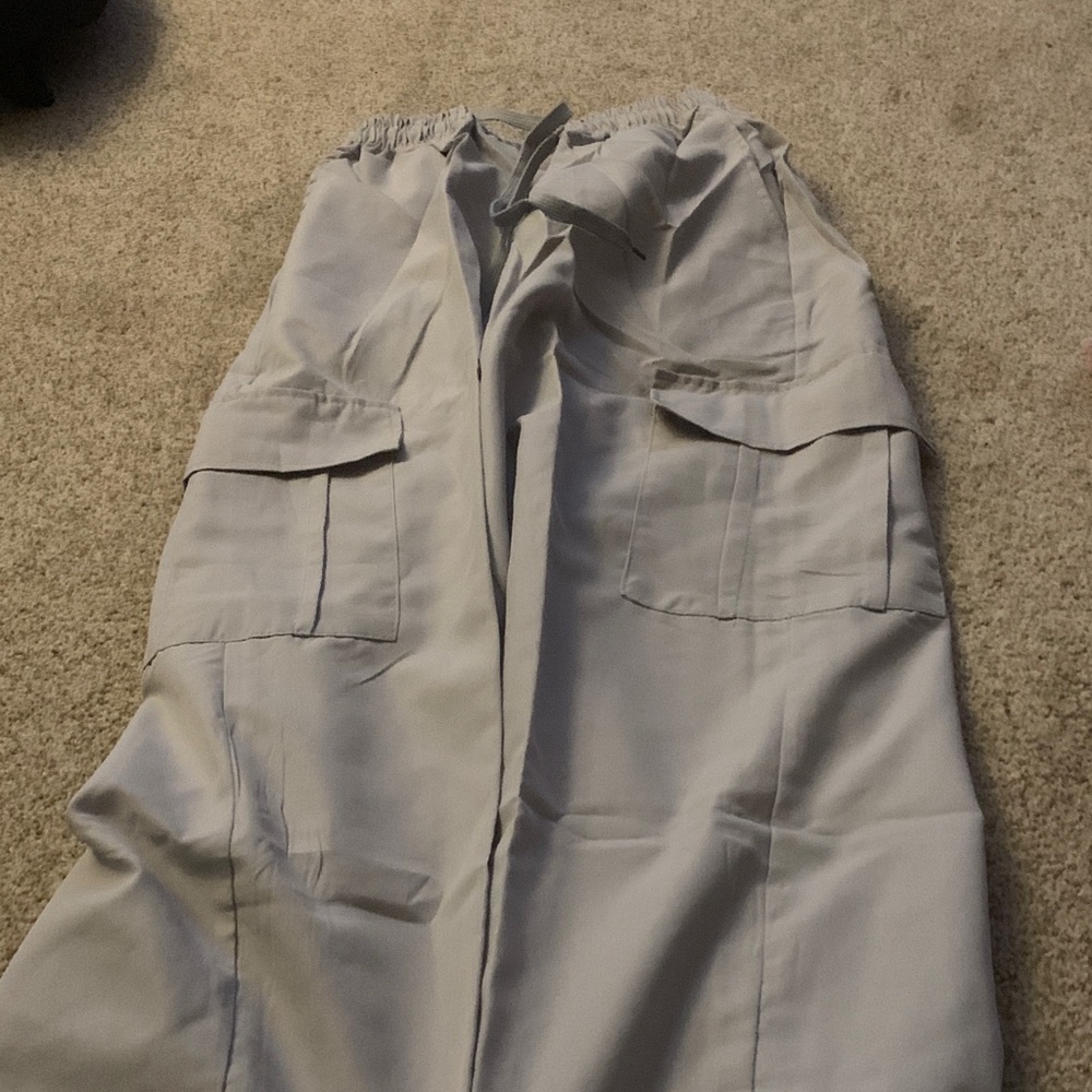 Gray Cargo Pants